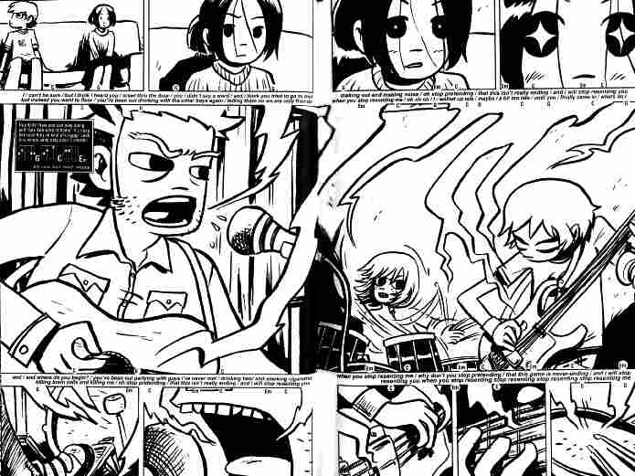 A scene from Scott Pilgrim's Precious Little Life